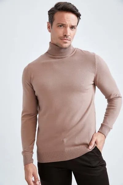 Пуловер DeFacto Rollkragen, розовый