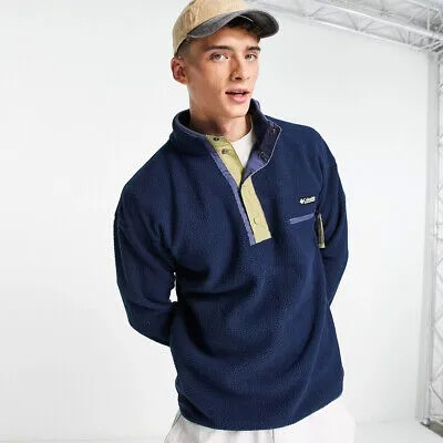 Columbia Helvetia Half Snap Fleece Crewneck Men темно-синий
