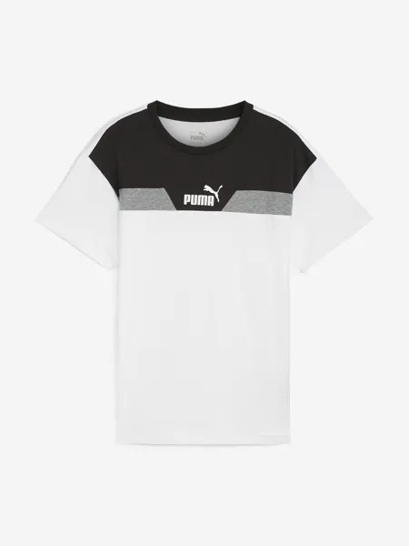 Футболка для мальчиков PUMA Power Colorblock, Белый