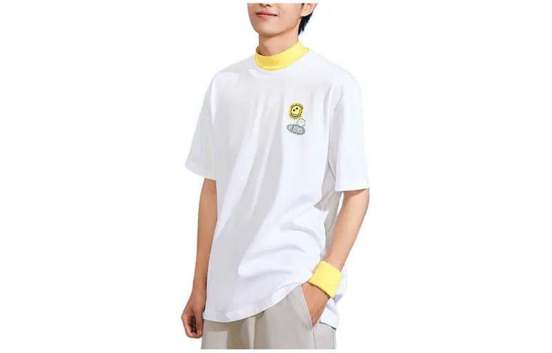 Футболка X SmileyWorld Co-brand унисекс Snowflake White Anta, цвет Snowflake White
