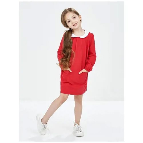Платье Mini Maxi, модель 1446, цвет красный, размер 104