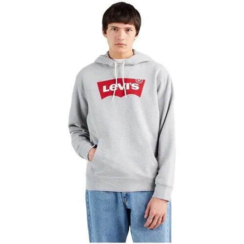 Толстовка Levi's Men Standard Graphic Hoodie, размер L, , серый..