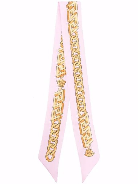 Versace шелковый платок с логотипом