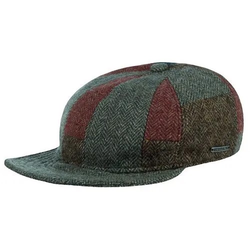 Бейсболка STETSON арт. 7790502 BASEBALL CAP PATCHWORK WOOL (коричневый / синий), размер 59