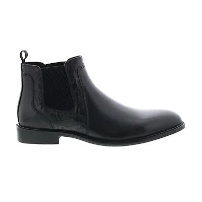 Мужские черные кожаные ботинки челси без шнурков Robert Graham Breton RG5455B
