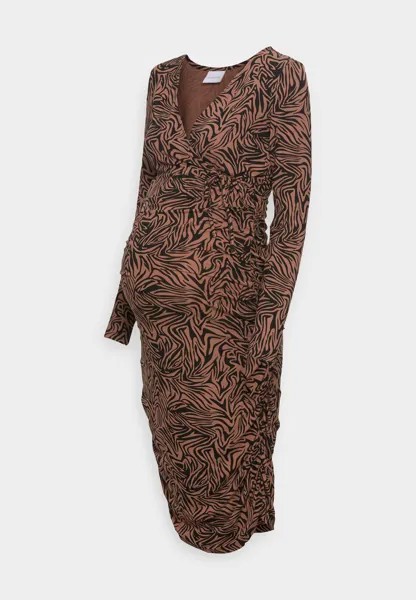 Платье из джерси MAMALICIOUS, коричневый