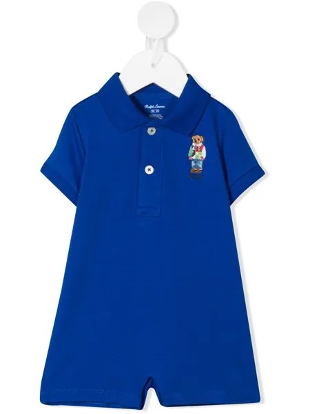 Ralph Lauren Kids комбинезон с вышивкой Polo Bear