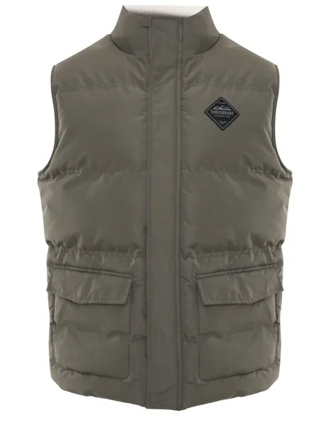 Утепленный жилет Threadbare Gilet Track, хаки