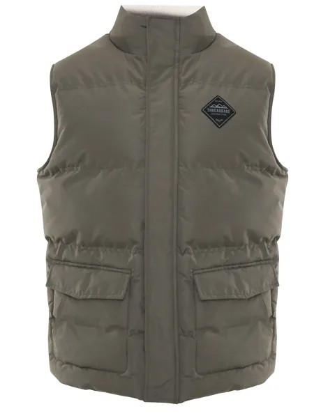 Утепленный жилет Threadbare Gilet Track, хаки