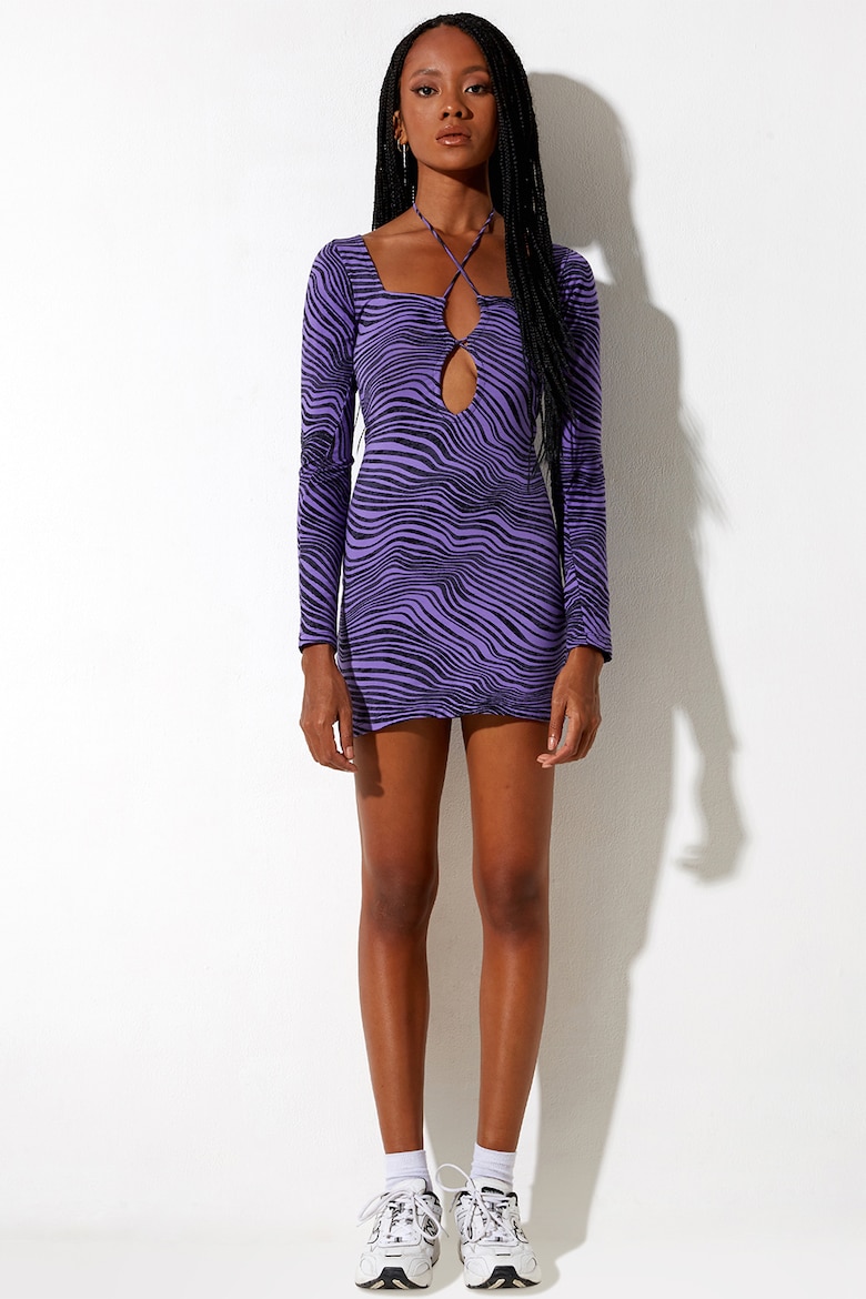 Короткое облегающее платье с принтом Motel Rocks, фиолетовый