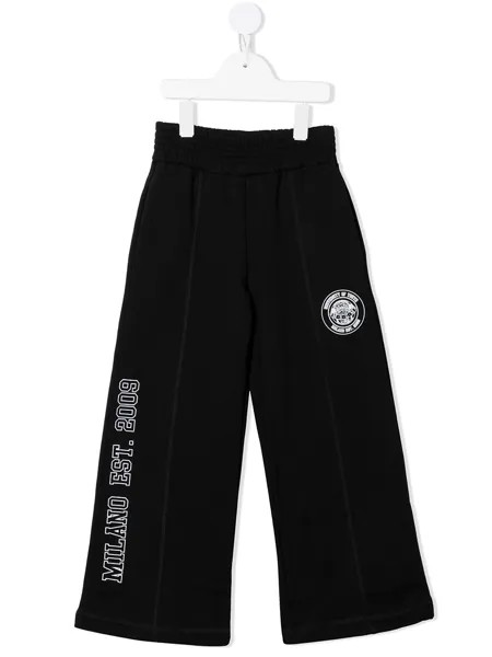 MSGM Kids флисовые спортивные брюки