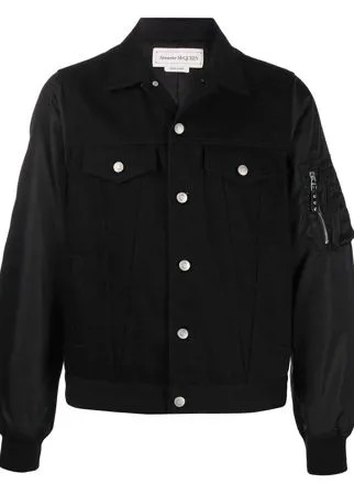 Alexander McQueen джинсовый бомбер