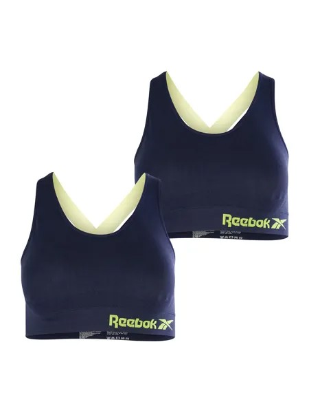 Спортивная футболка Reebok Crop Top Alexa, цвет Vector Navy/Energy Glow