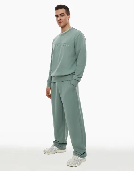 Спортивные брюки мужские Gloria Jeans BAC011331 зеленые M/182