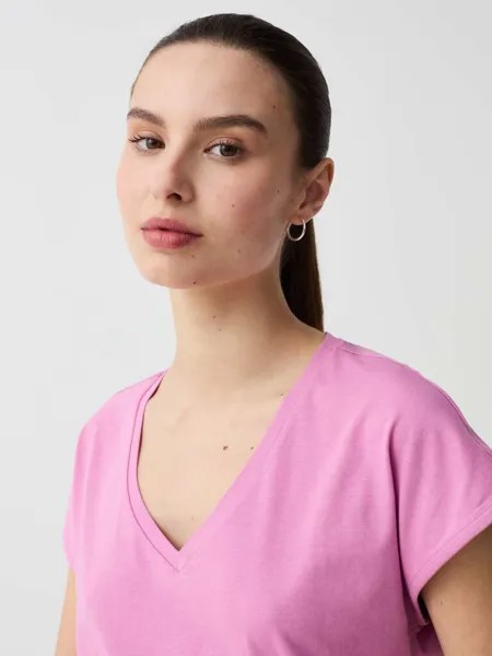 Футболка из органического хлопка с рукавами-кимоно Ovs, цвет cyclamen pink