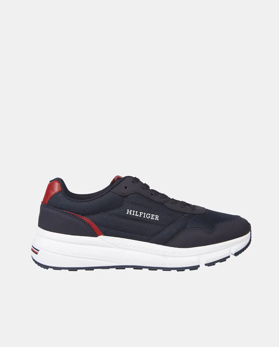 Мужские низкие кроссовки из парусины Tommy Hilfiger, темно-синий
