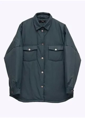 Стильная куртка рубашечного кроя EMKA N012/atoms Синий 48
