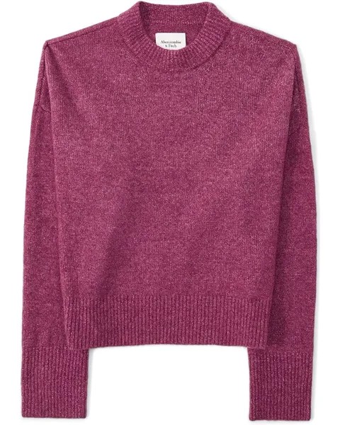 Свитер Abercrombie & Fitch Vintage Crew Sweater, цвет Raspberry Coulis