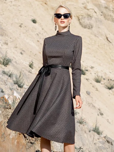 Платье женское Olivegrey Pl000118Z(latika) серое 48 RU