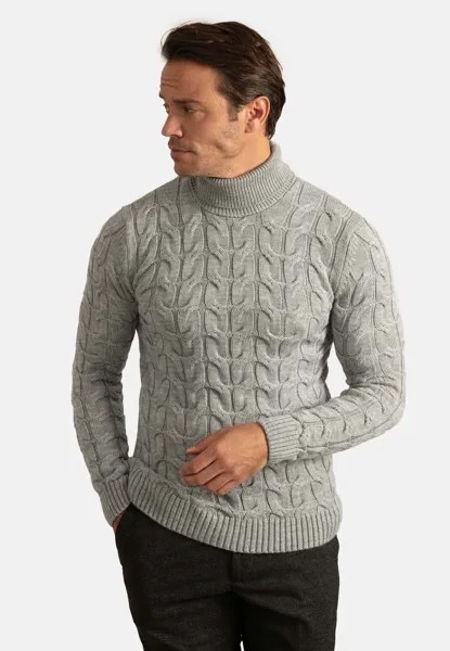 Вязаный джемпер NARROW FIT TURTLE NECK PULLOVER Jacey Quinn, цвет grey