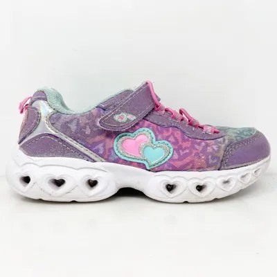 Athletic Works Girls Light Up GMAW41CA115 Purple Повседневная обувь Кроссовки Размер 13