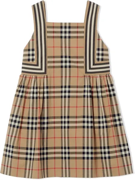 Burberry Kids платье в клетку Vintage Check