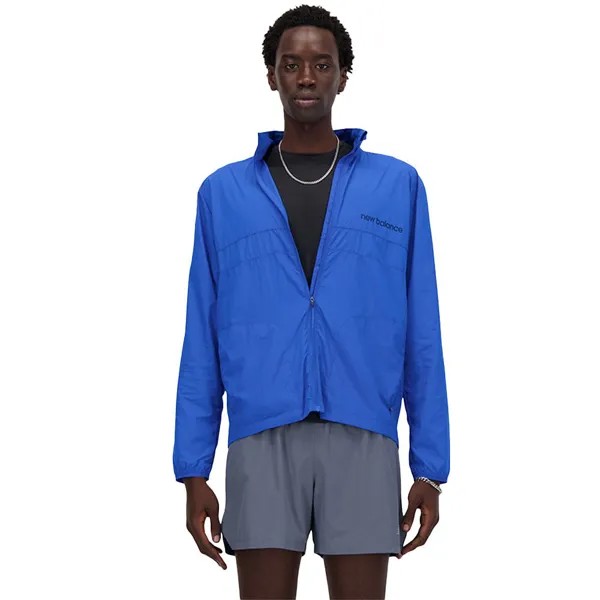 Куртка New Balance Athletics Graphic Packable, синий