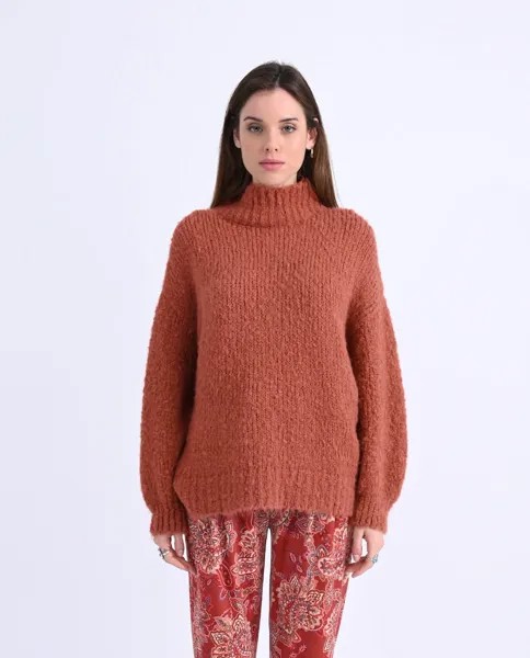 Женский вязаный свитер с длинными рукавами Molly Bracken, бордо