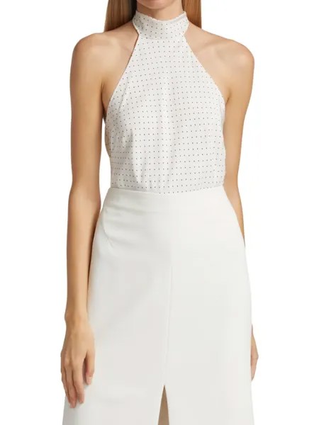 Топ Loren Micro Dot Halston, цвет Chalk