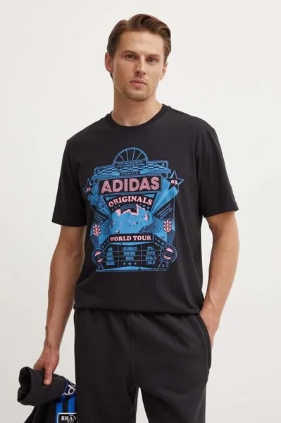 Футболка Street 4 из хлопка adidas Originals, черный