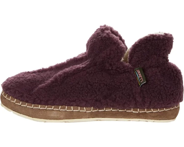 Слипперы Cozy Slipper Bootie Pile Fleece L.L.Bean, темная слива