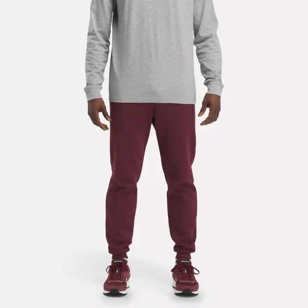 Флисовые джоггеры Identity Reebok, бордовый