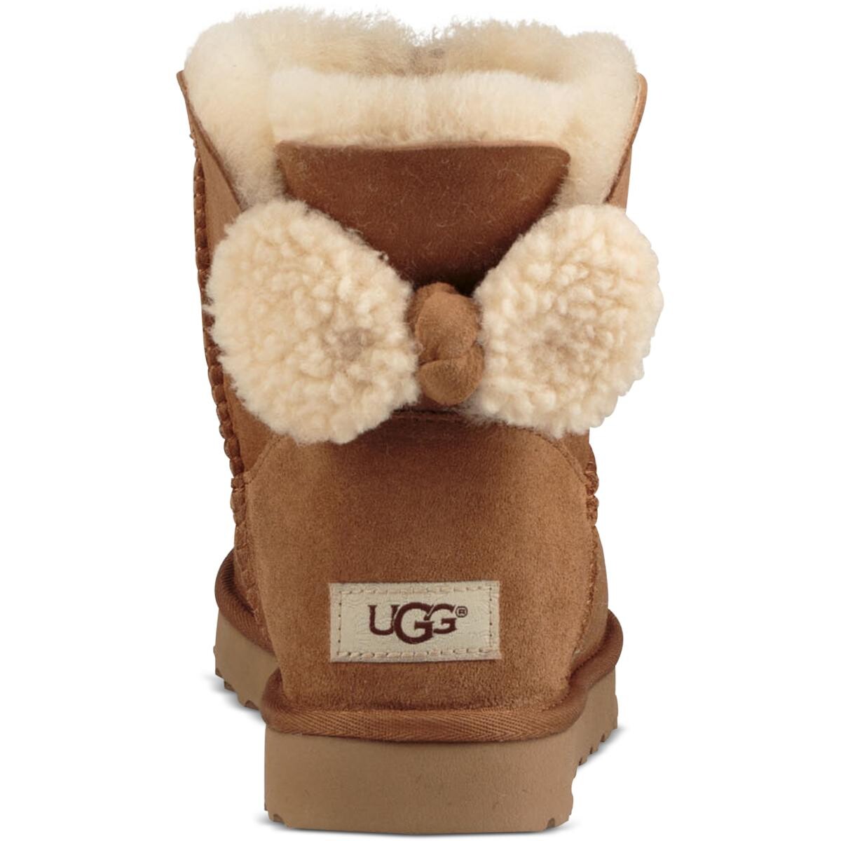 Женские замшевые короткие ботинки из овчины Arielle UGG, цвет Chestnut