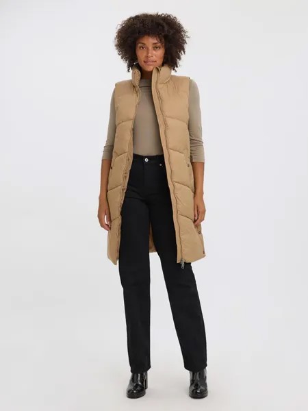 Утепленный жилет Vero Moda, бежевый