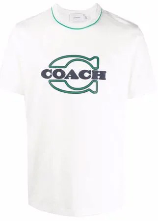 Coach футболка с логотипом