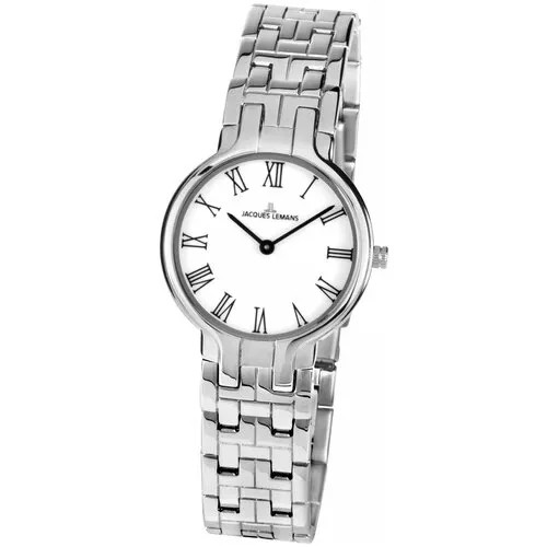 Наручные часы JACQUES LEMANS Milano 1-1934C, серебряный, белый