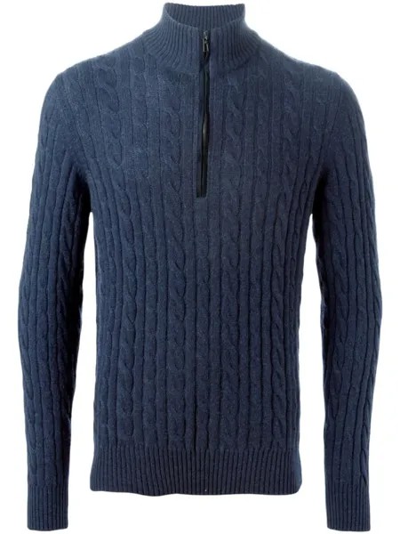 Loro Piana вязаный свитер, синий