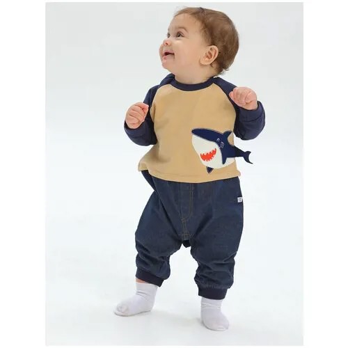 Комбинезон детский BABYZ 6156-01 темно-синий р.62