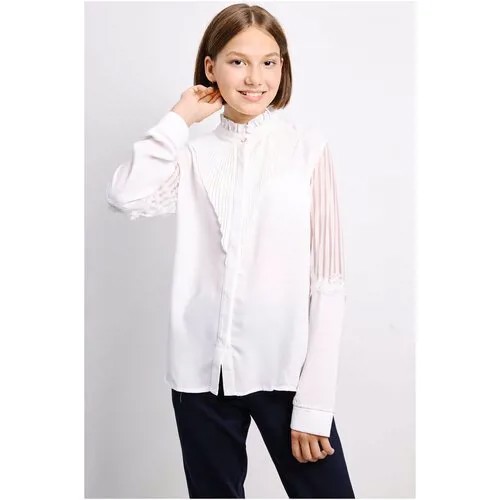Школьная блуза miasin, размер 164, белый