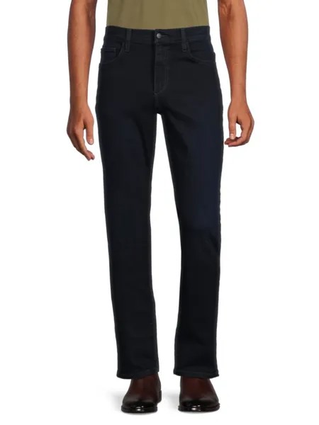 Прямые и узкие джинсы со средней посадкой The Brixton Dark Wash Joe'S Jeans, темно-синий