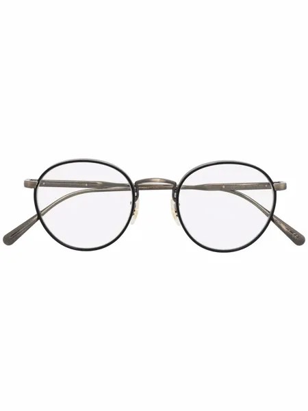 Brunello Cucinelli очки-клипоны Artemio в круглой оправе