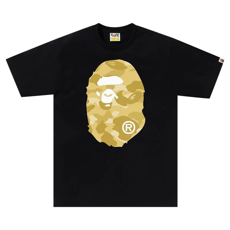 Футболка BAPE Color Camo Big Ape Head Tee, черный
