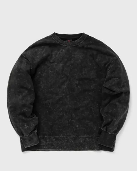 Толстовка Jordan Wmns Flight Fleece Washed Crewneck Sweatshirt, черный