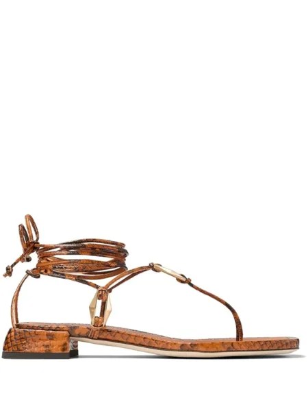 Jimmy Choo босоножки Onyxia, коричневый
