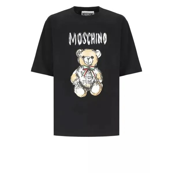 Футболка t-shirt with logo Moschino, черный