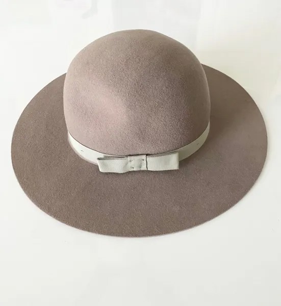 BRIXTON SUPPLY Company Фетровая шляпа из 100 % шерсти с широкими полями и лентой с бантом XS