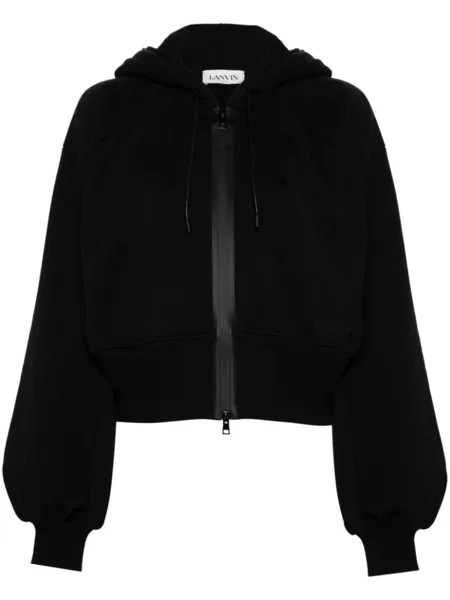 Lanvin худи на молнии, черный
