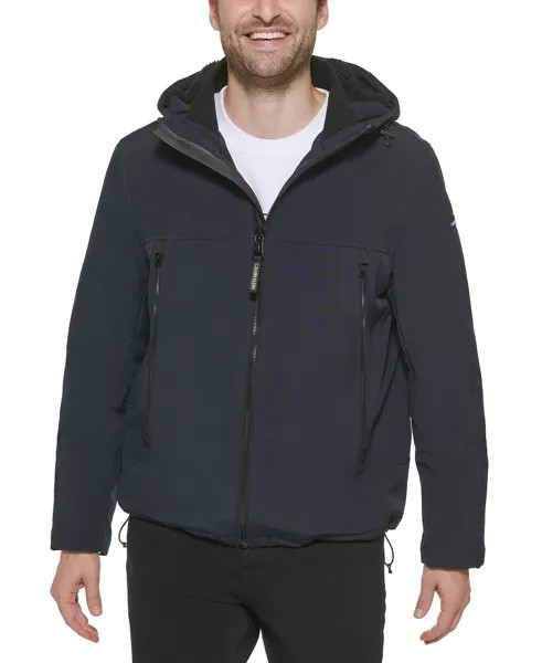 Мужская куртка soft shell infinite stretch на подкладке из шерпы Calvin Klein, мульти