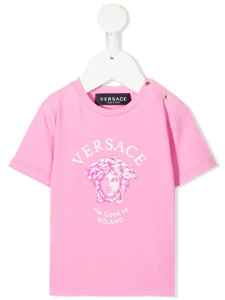 Versace Kids футболка с принтом Medusa