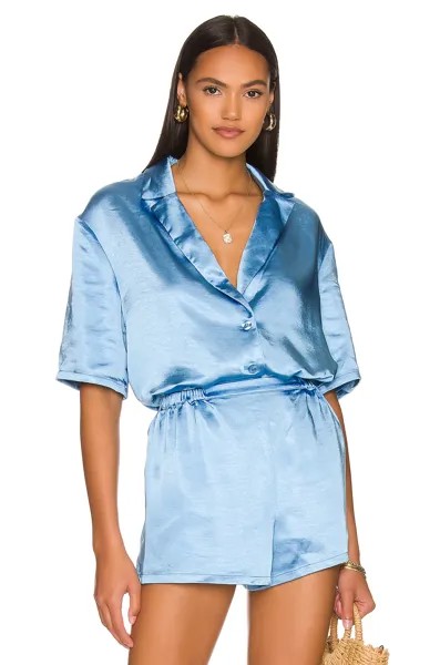 Рубашка House of Harlow 1960 x REVOLVE Bari, цвет Bright Blue